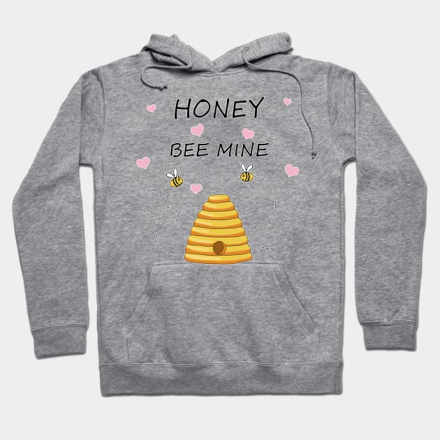 Honey Bee Mine Hoodie by valentinahramov